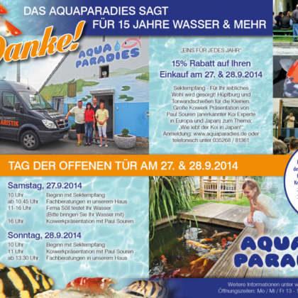 15 Jahre Wasser & Mehr